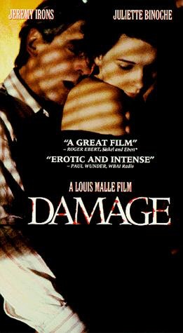 《愛情重傷》（Damage）有連串床戲，尺度很大，當年已成為焦點。（《愛情重傷》海報）