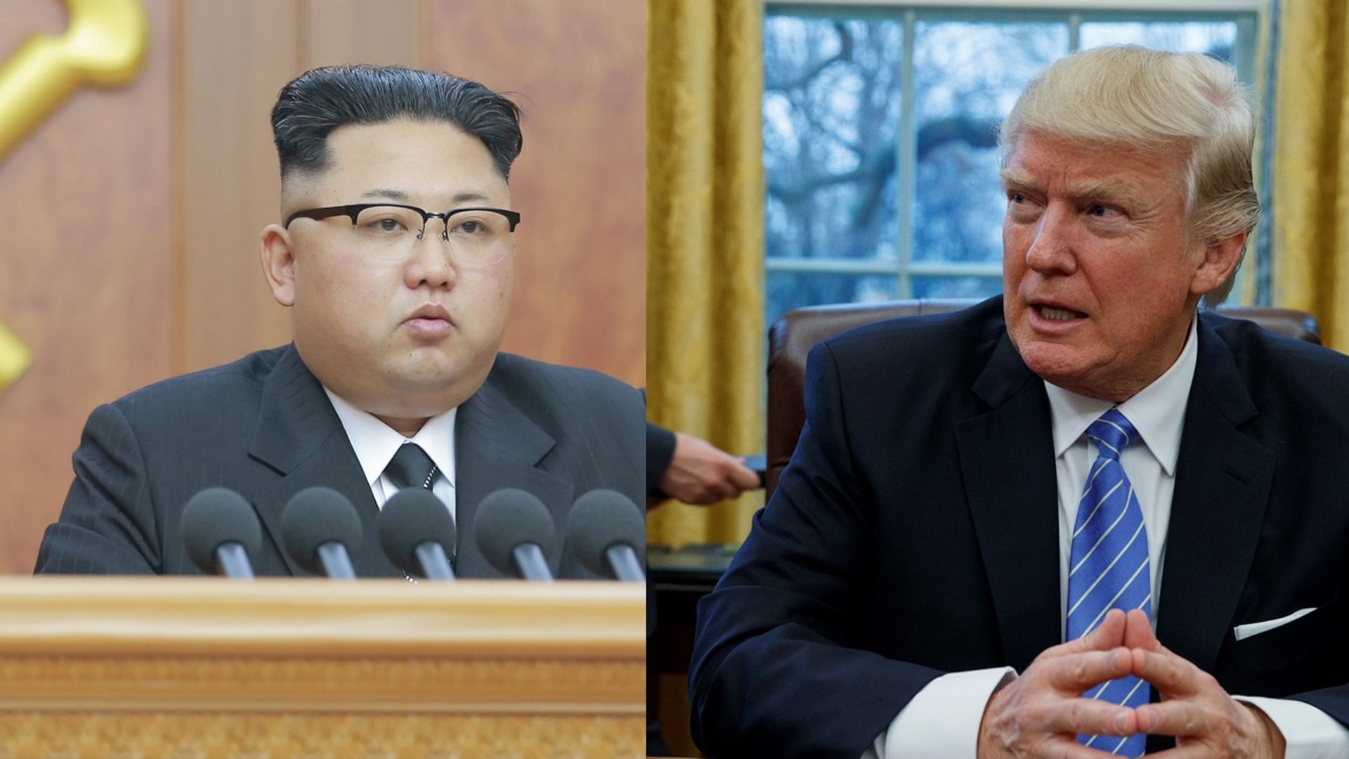 朝鮮核武威脅升溫,美國總統特朗普(右)如何應對成為關鍵。(路透社/美聯社) 朝鮮核武威脅升溫,美國總統特朗普(右)如何應對成為關鍵。(路透社/美聯社)
