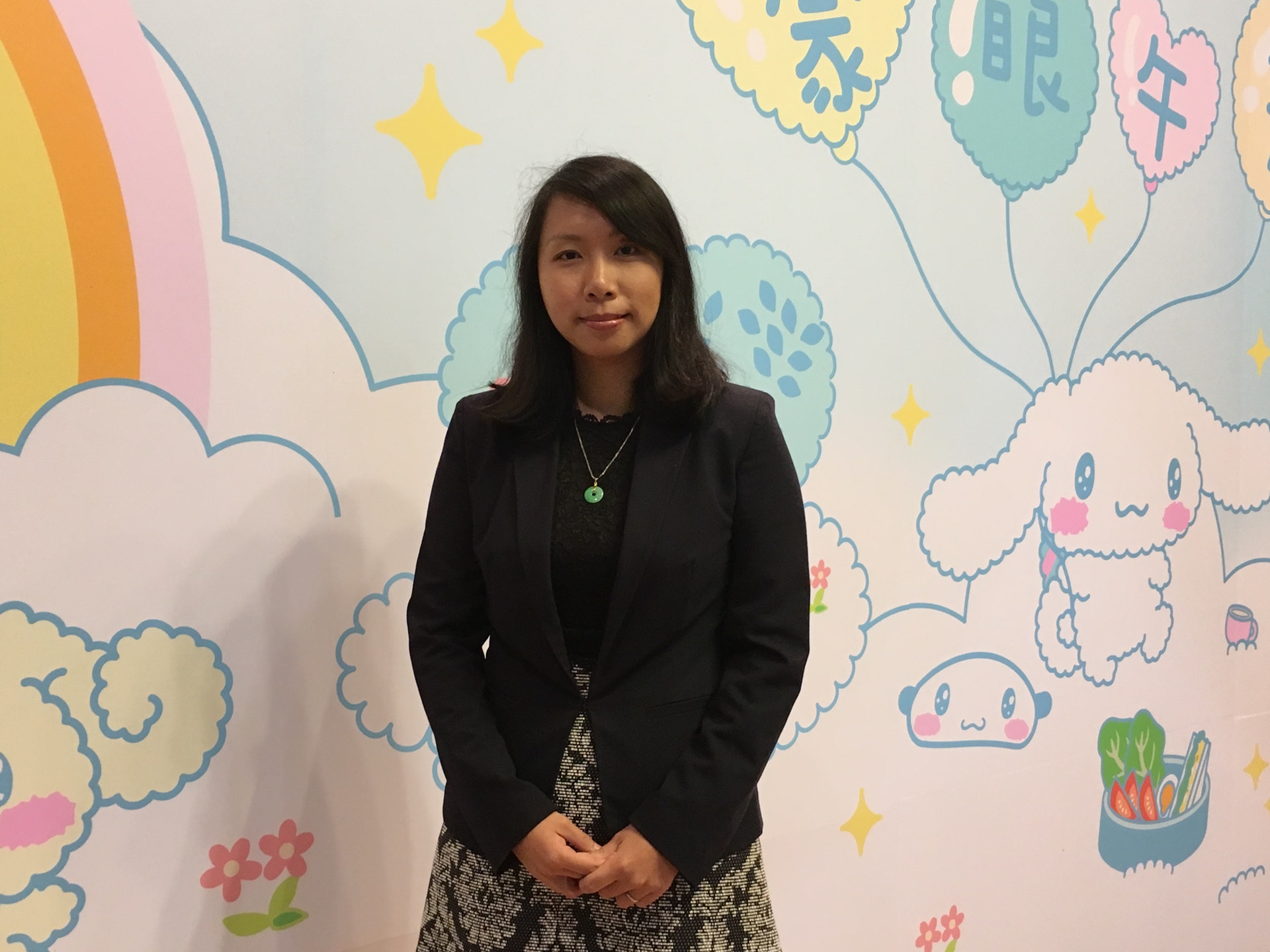 劉凱珊醫生表示,若兒童於8歲前接受弱視治療,有助回復正常視力。(王潔恩攝)