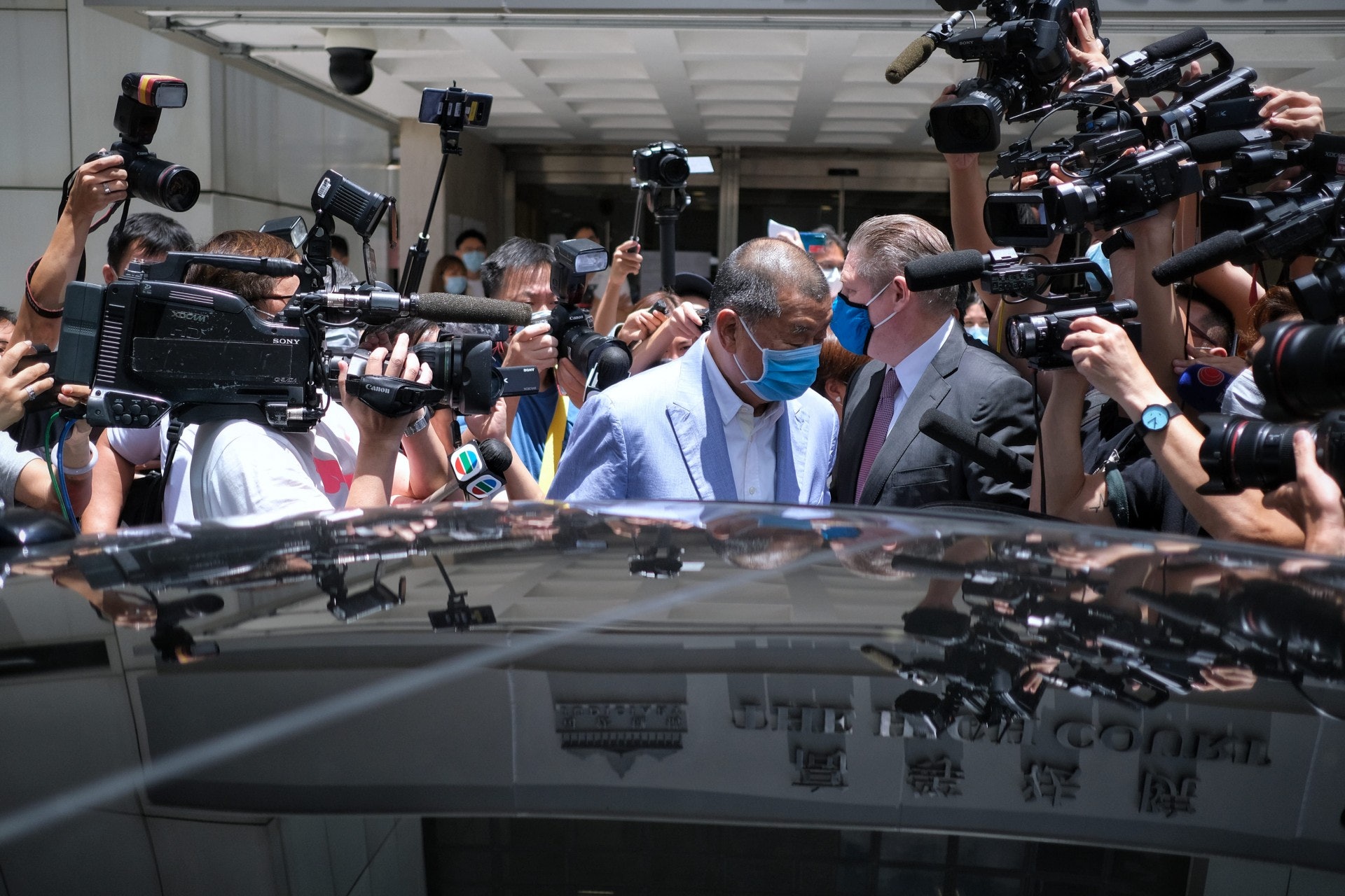 黎智英2020年曾到高院要求更改保釋條件離境,但遭法庭拒絕。(資圖圖片) 黎智英2020年曾到高院要求更改保釋條件離境,但遭法庭拒絕。(資圖圖片)