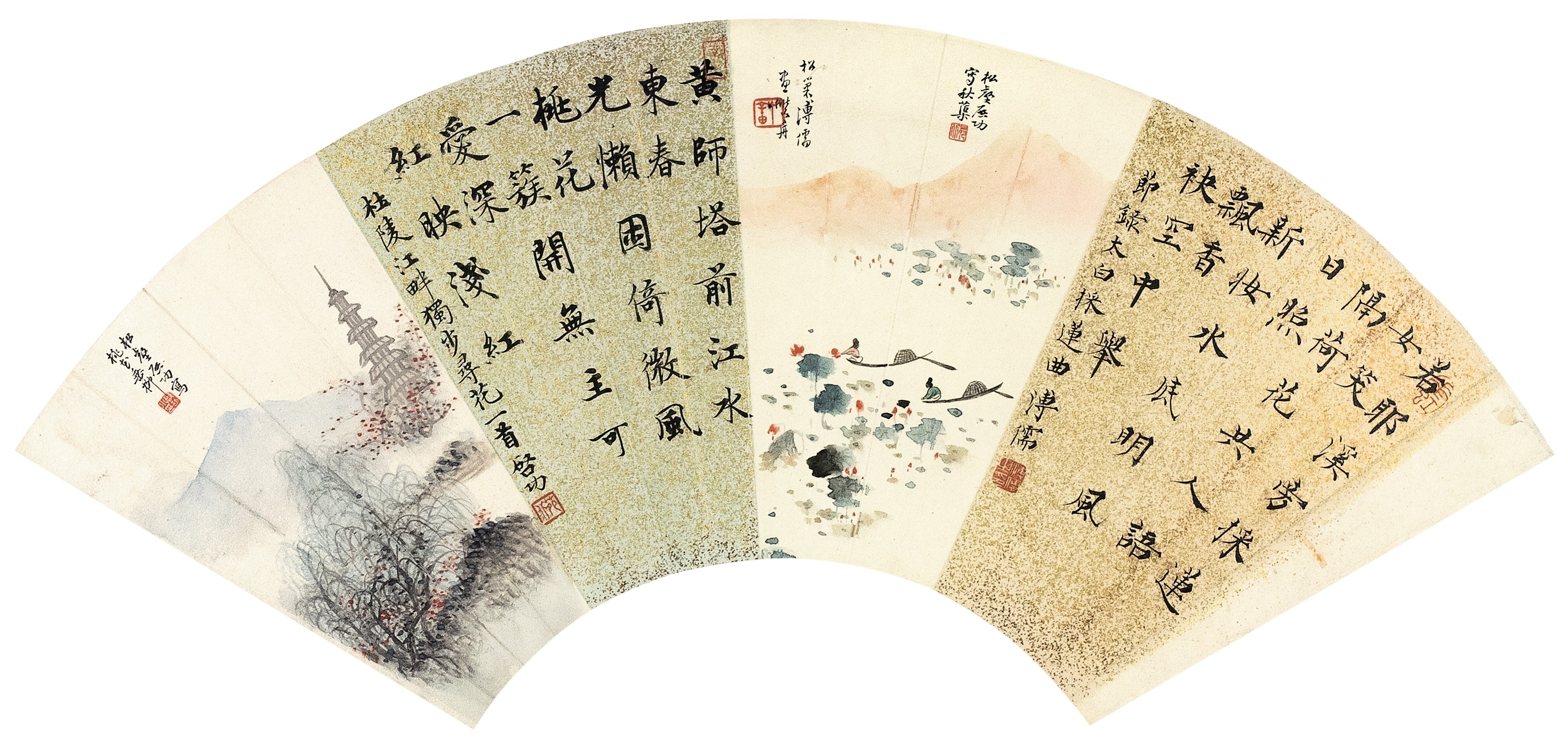 太古廣場】國畫拍賣預展張大千潑墨山水巨作