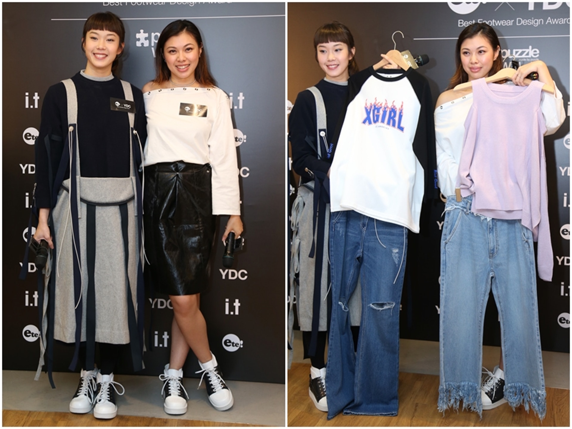 歐鎧淳及王曼喜即場mix&match。(黃國立攝) 歐鎧淳及王曼喜即場mix&match。(黃國立攝)
