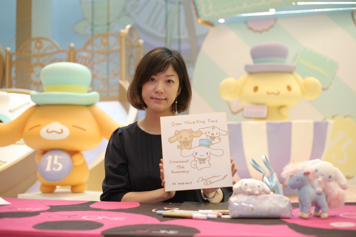 奧村小姐創作Cinnamoroll和其他5個角色的靈感，來自她喜歡的甜品。