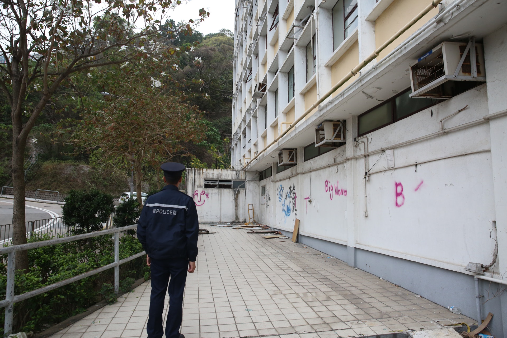 警方在場調查。(王譯揚攝) 警方在場調查。(王譯揚攝)