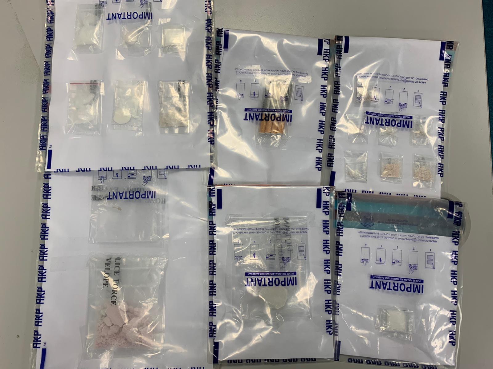 警東九龍搗2個毒品分銷中心　寶林邨拘1男檢10萬元毒品