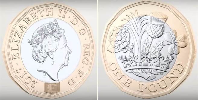 「史上防偽功能最強硬幣」 英國新版12邊形1英鎊硬幣有幾巴閉？