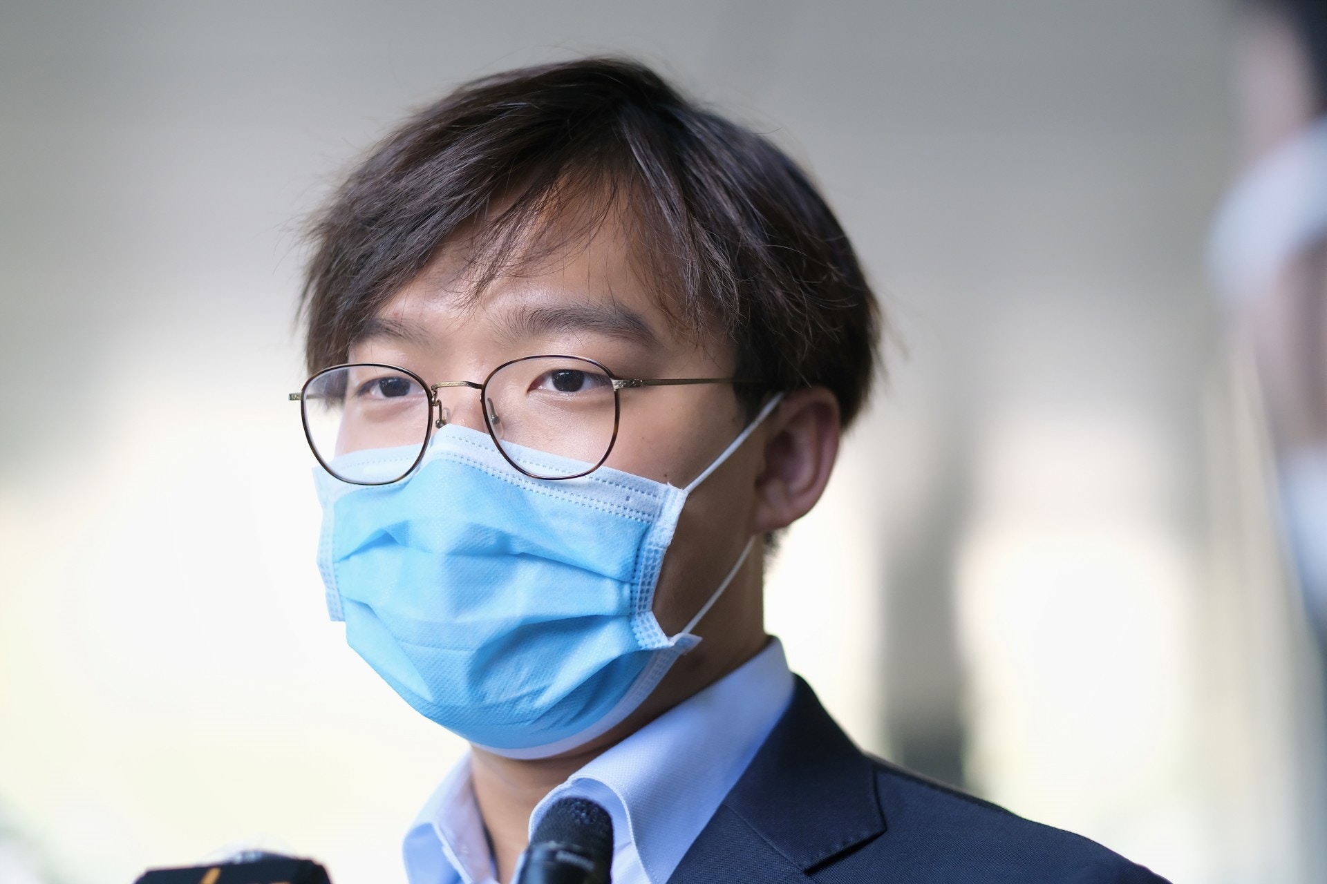 張秀賢表明自己站在中小企一方，指中小企「請人最多、交稅最多」。（歐嘉樂攝）