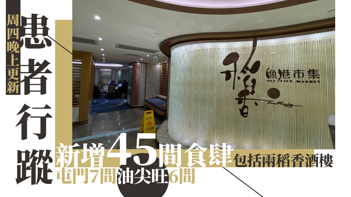新冠肺炎 增45間食肆有患者到訪上水 荃灣稻香上榜 附名單 香港01 社會新聞 新冠肺炎 增45間食肆有患者到訪上水 荃灣稻香上榜 附名單 香港01 社會新聞