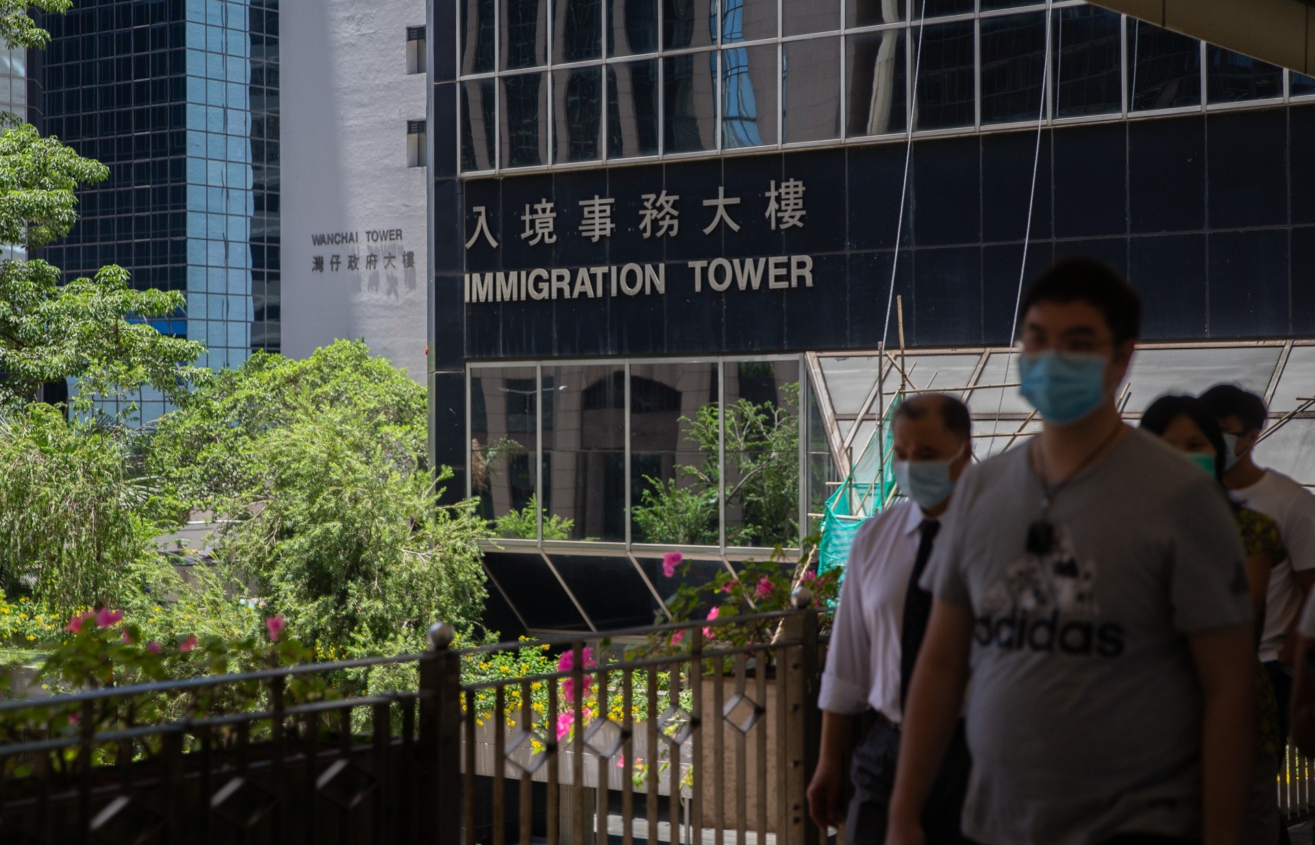 圖為灣仔入境事務大樓。(梁鵬威攝/資料圖片) 圖為灣仔入境事務大樓。(梁鵬威攝/資料圖片)