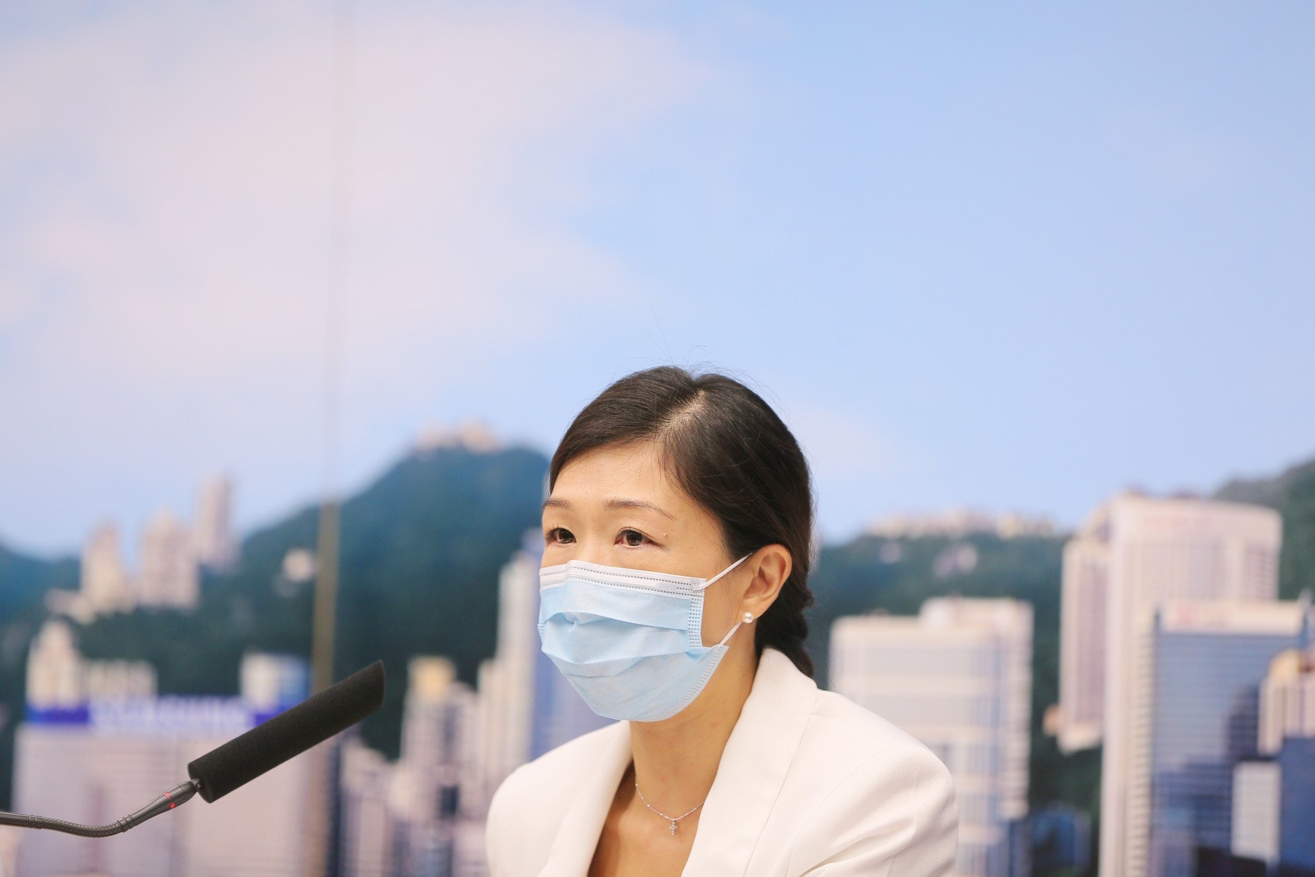 醫院管理局總行政經理(病人安全及風險管理)何婉霞。(黃舒慧攝) 醫院管理局總行政經理(病人安全及風險管理)何婉霞。(黃舒慧攝)