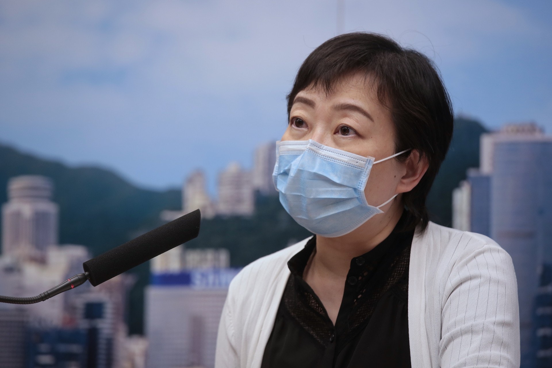 衞生署衞生防護中心傳染病處主任張竹君。(李澤彤攝) 衞生署衞生防護中心傳染病處主任張竹君。(李澤彤攝)