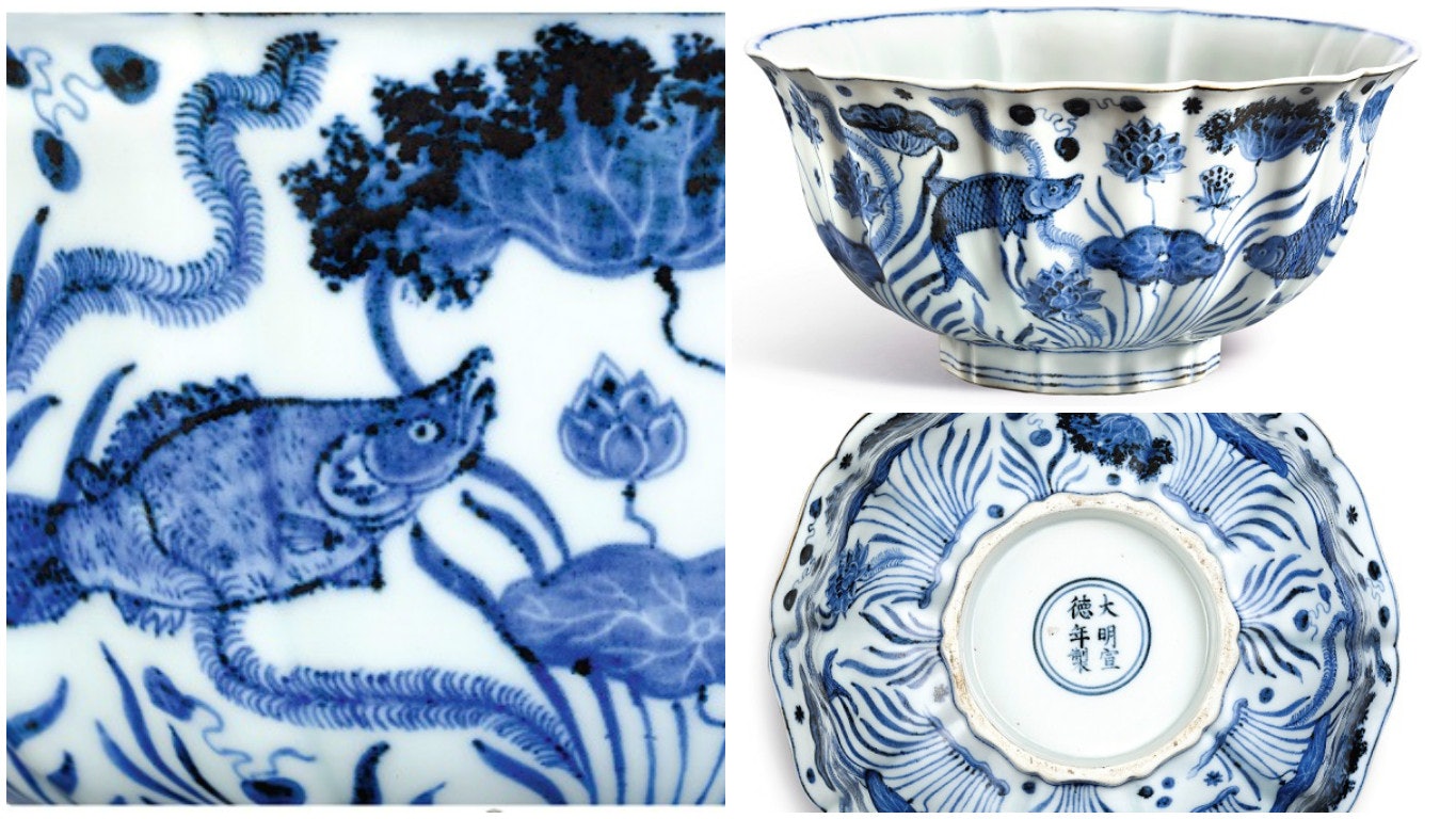 蘇富比拍賣宣德青花魚藻紋大碗2 29億港元成交為何如此值錢 香港01 中國