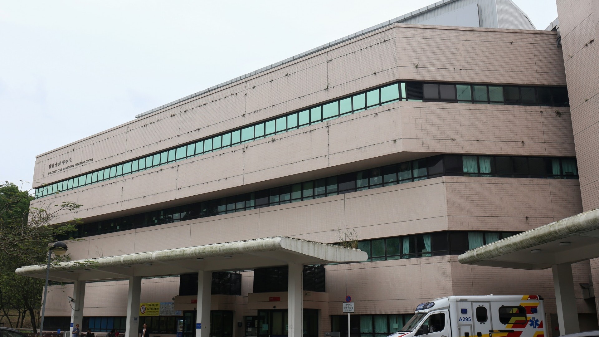 大埔那打素醫院女職員危坐窗台石壆消防勸服送院 大埔那打素醫院女職員危坐窗台石壆消防勸服送院