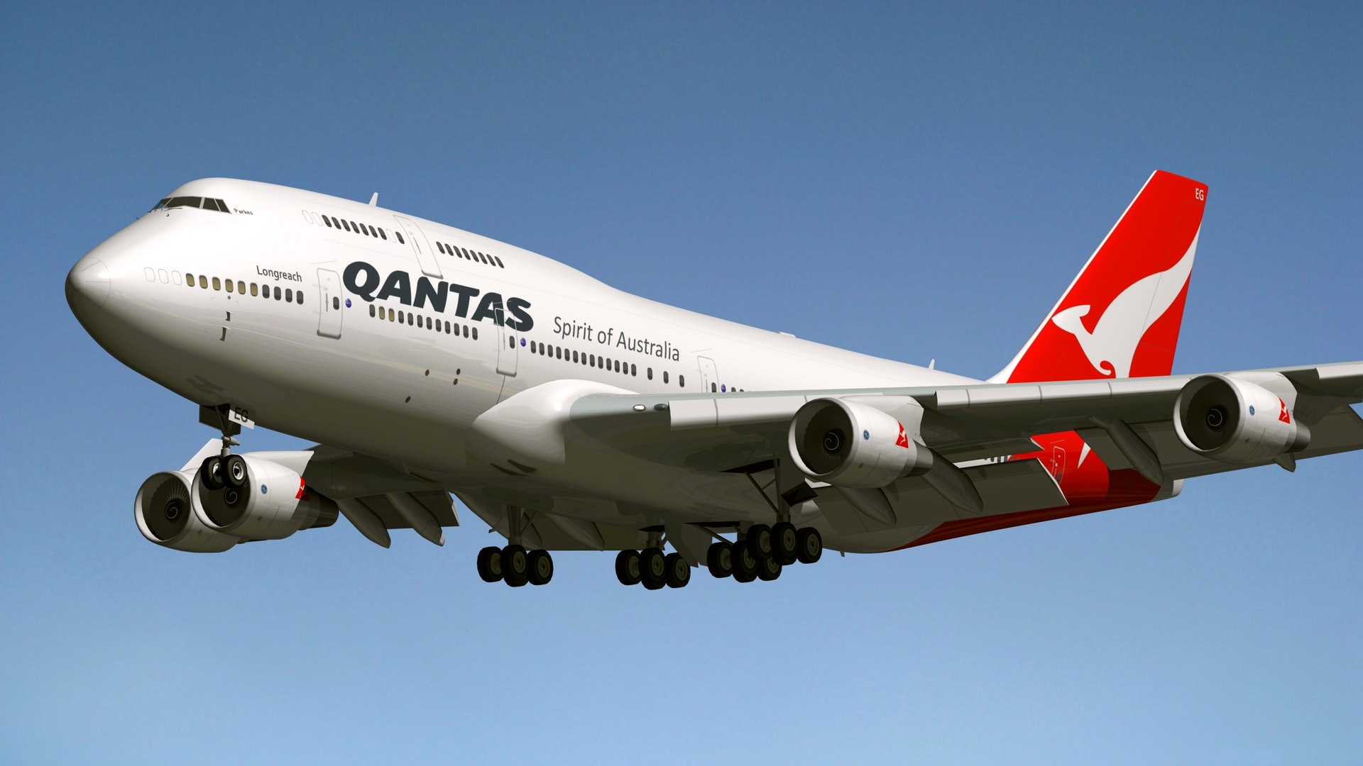 一架澳洲航空波音747客機。(網絡圖片) 一架澳洲航空波音747客機。(網絡圖片)