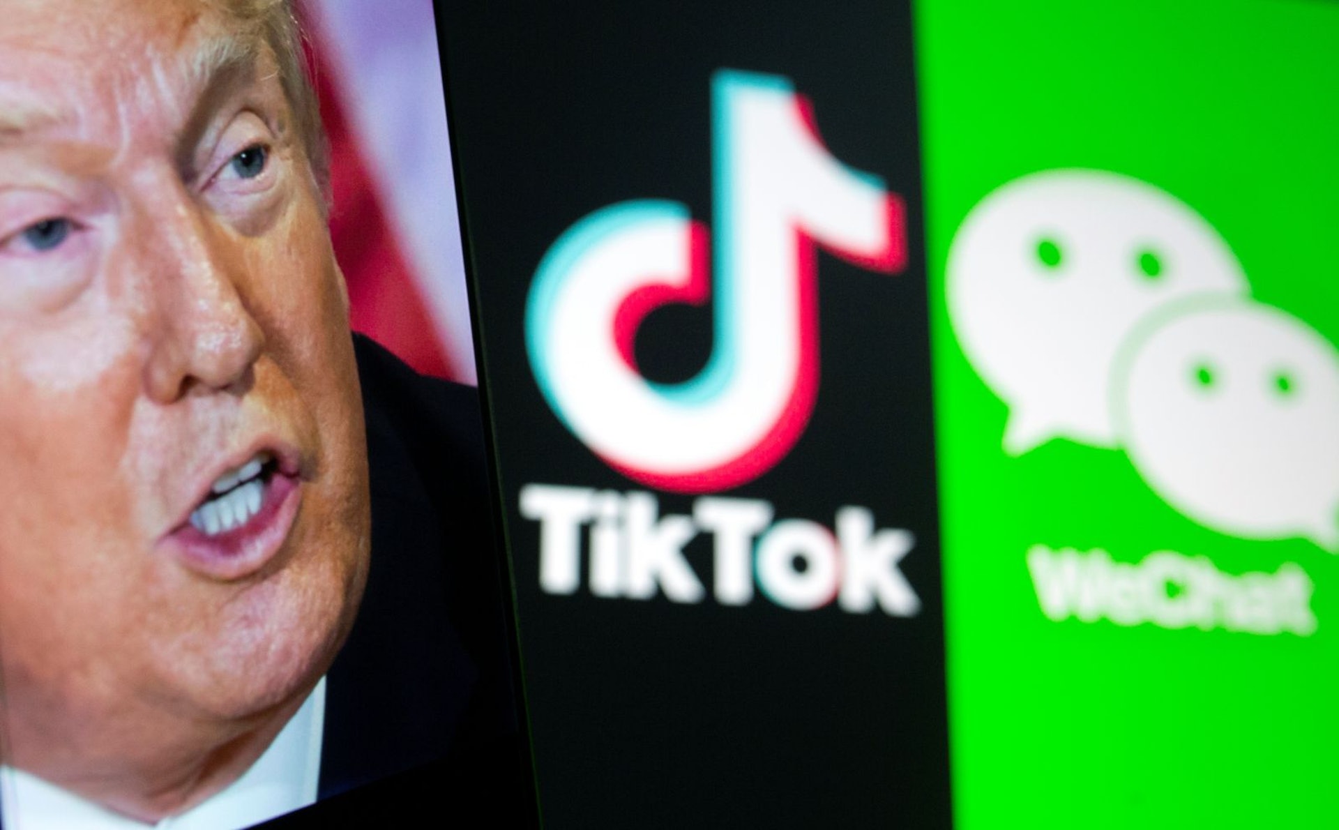 美国商务部的声明说从9月20日开始，美国公司将被禁止与WeChat和TikTok进行商业交易。（路透社）