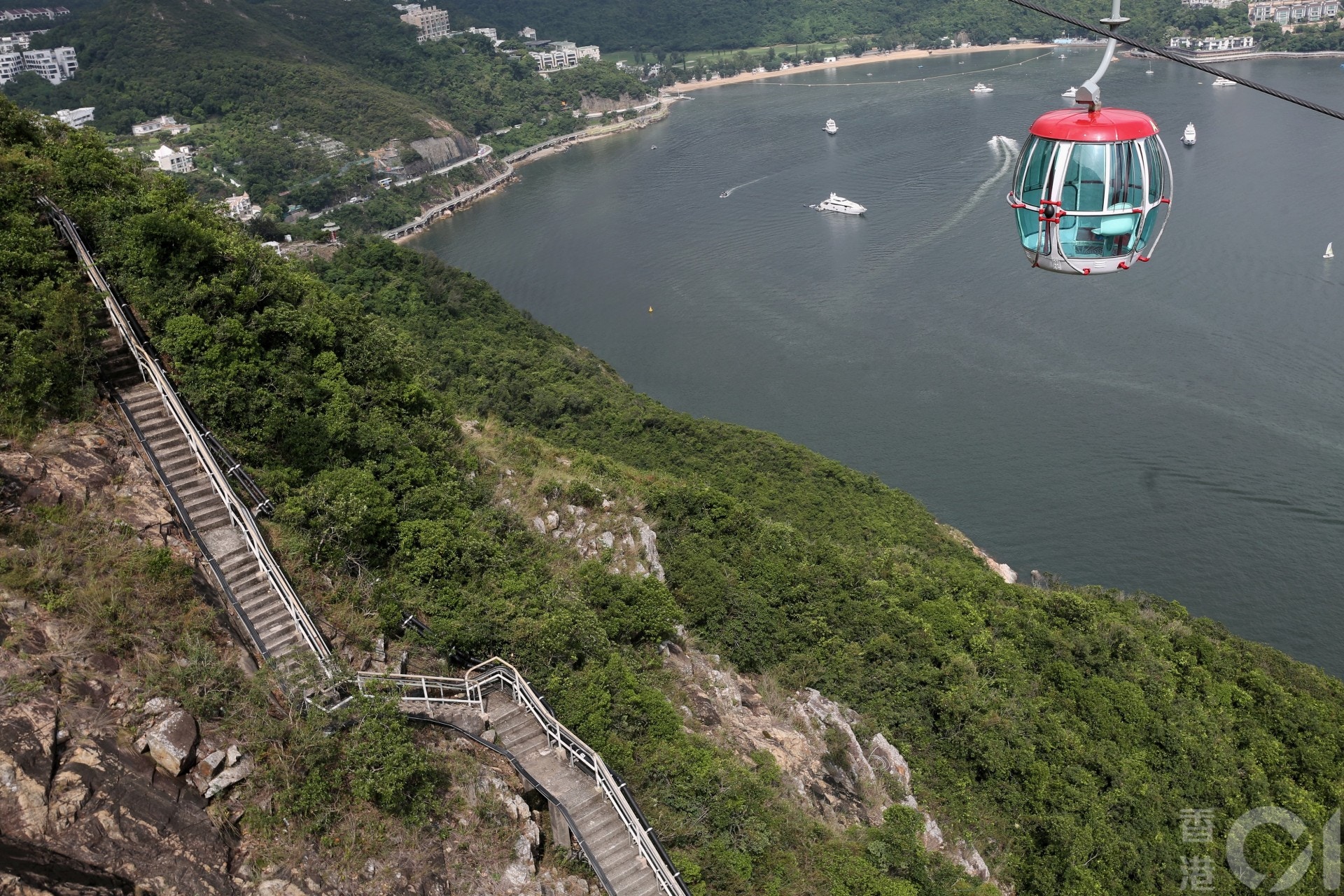 行山 海洋公園南朗山纜車救援徑行後感風景靚但上落樓級極多 香港01 即時體育