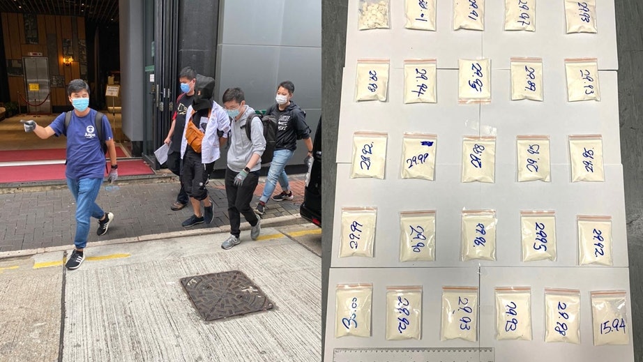 警油麻地酒店拘26歲男涉販毒 房內檢市值約150萬元海洛英冰毒 警油麻地酒店拘26歲男涉販毒 房內檢市值約150萬元海洛英冰毒