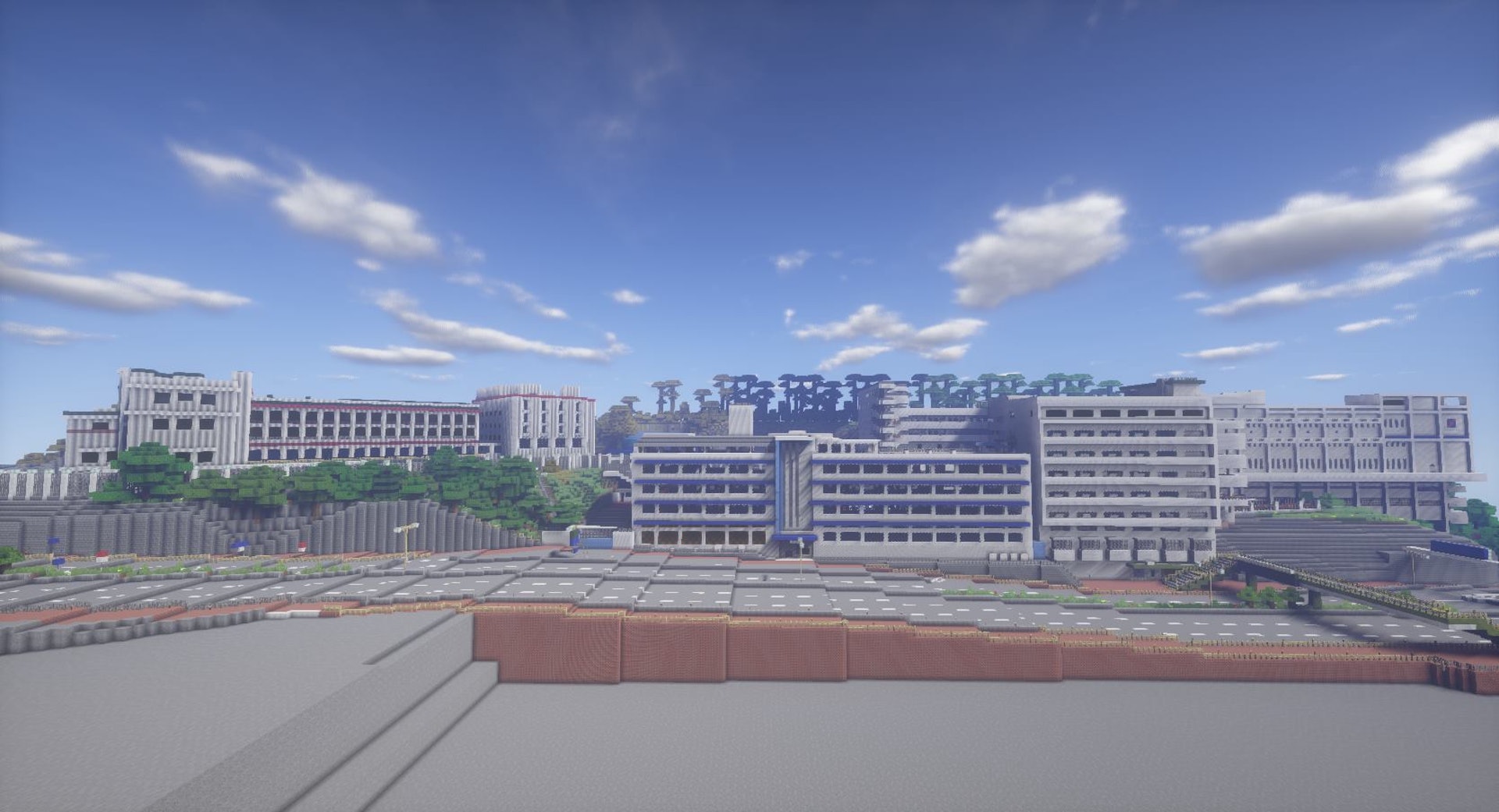 由2012年開始,李國浩與同學完成了歷時5年的夢想計劃——以Minecraft砌出整間慈幼英文學校。(由李國浩提供) 由2012年開始,李國浩與同學完成了歷時5年的夢想計劃——以Minecraft砌出整間慈幼英文學校。(由李國浩提供)