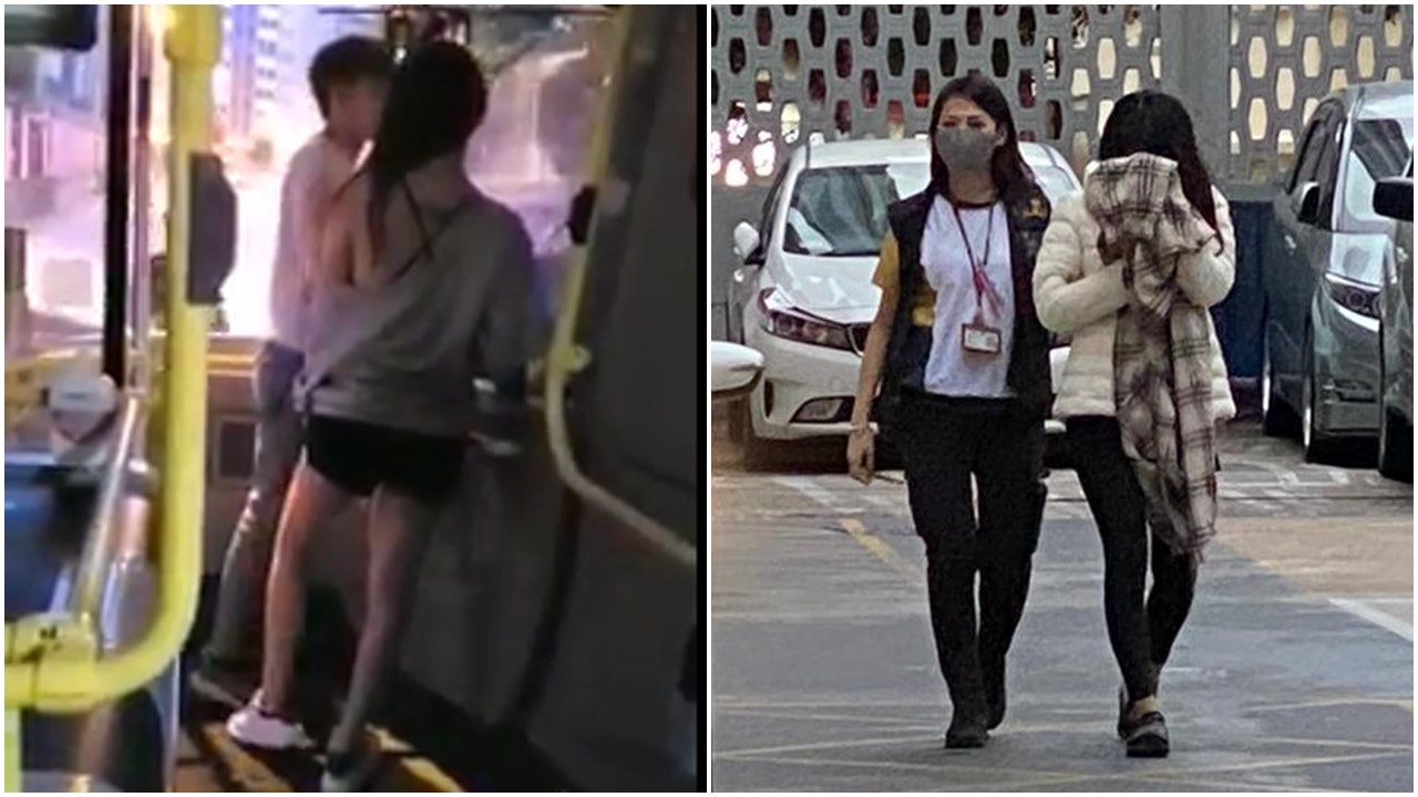 何文田男女無戴口罩登九巴爆粗滋事 警拘涉案28歲女 何文田男女無戴口罩登九巴爆粗滋事 警拘涉案28歲女