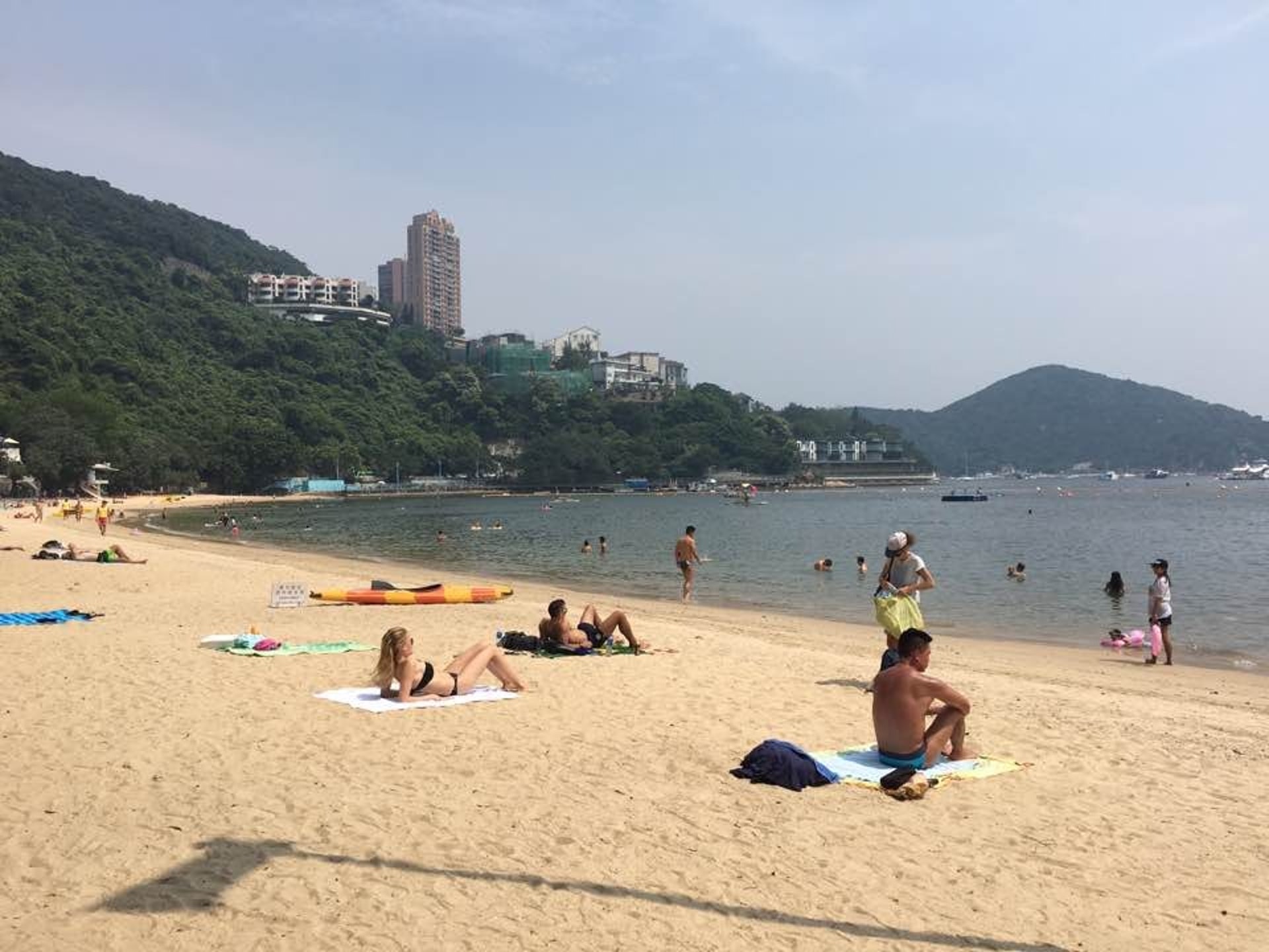 深水灣泳灘。 (資料圖片) 深水灣泳灘。 (資料圖片)