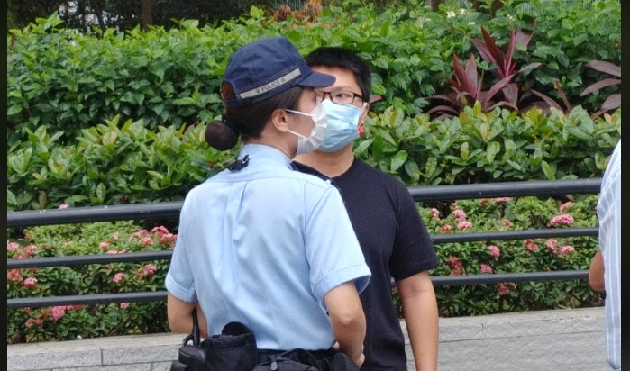 遮打花園遊行舉標語海報　第二代美國隊長涉煽動意圖再被捕