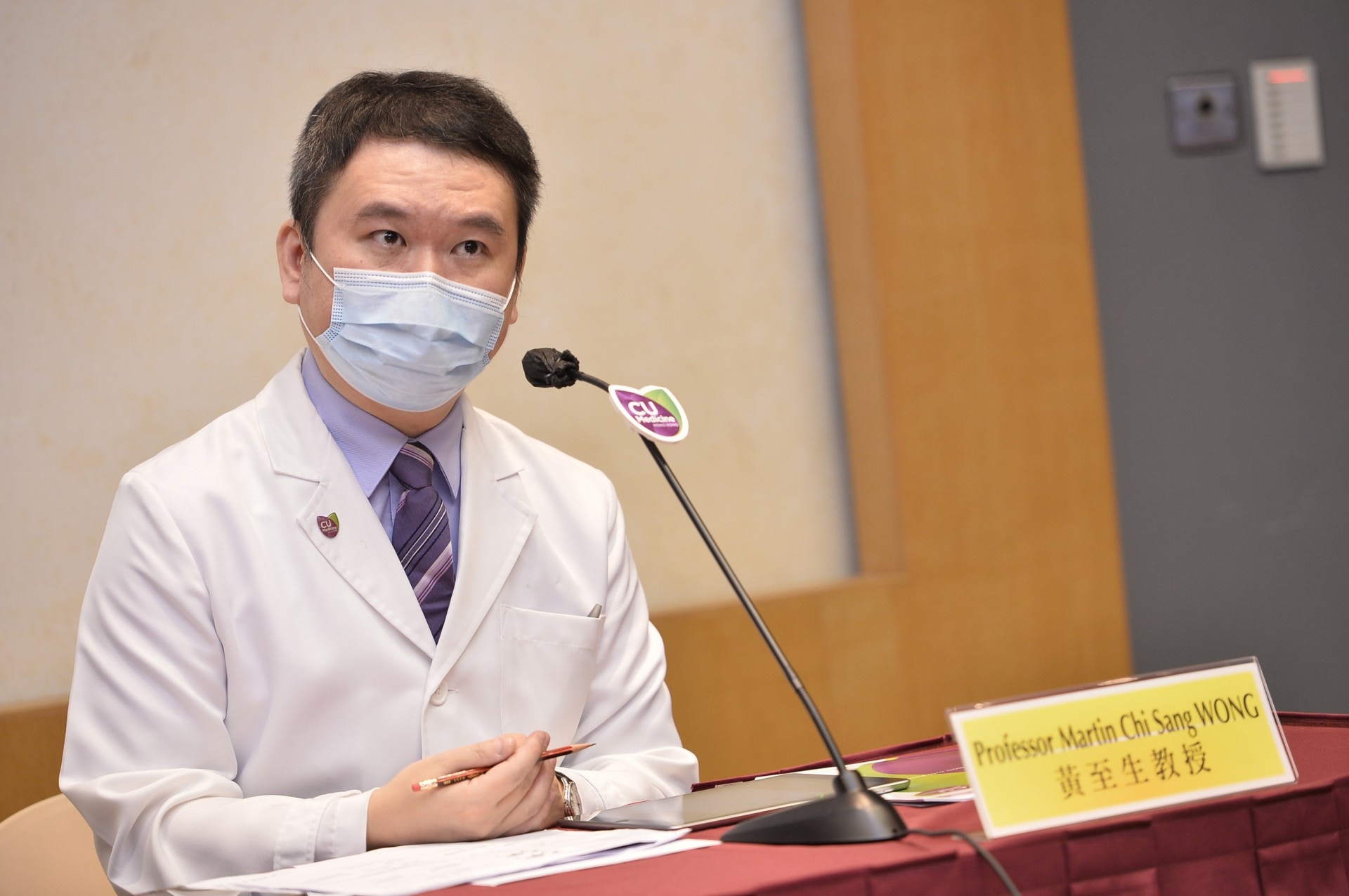 中大醫學院賽馬會公共衞生及基層醫療學院黃至生。（中大醫學院提供）