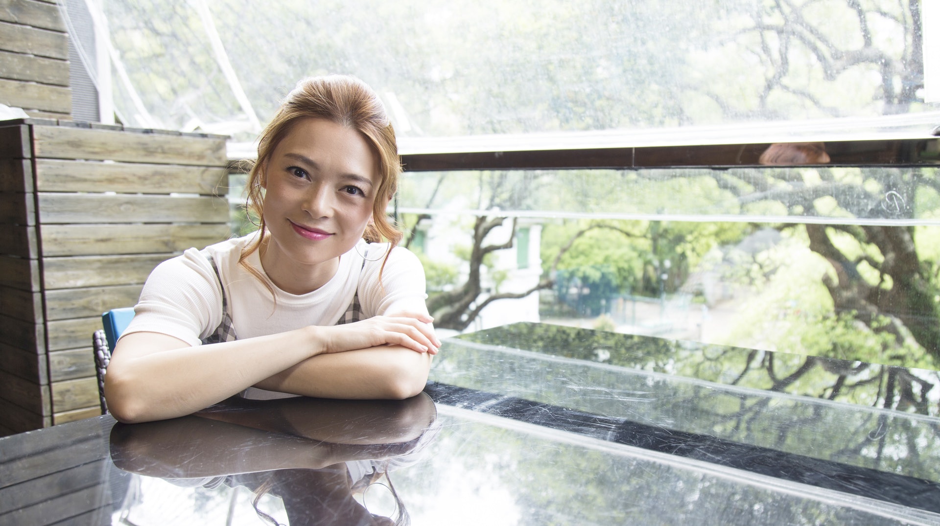 Cindy講出與先生郭晉安的相處之道時,完全可以感受到她的「幸福味道」。(黃國立攝) Cindy講出與先生郭晉安的相處之道時,完全可以感受到她的「幸福味道」。(黃國立攝)