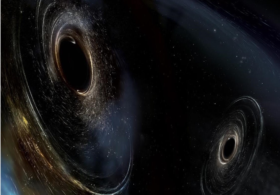 鐳射干涉儀重力波觀測站（Laser Interferometer Gravitational-wave Observatory，簡稱LIGO）宣佈第三度成功探測重力波，是至今偵測到最遠的信號。（LSC/Sonoma State University/Aurore Simonnet）