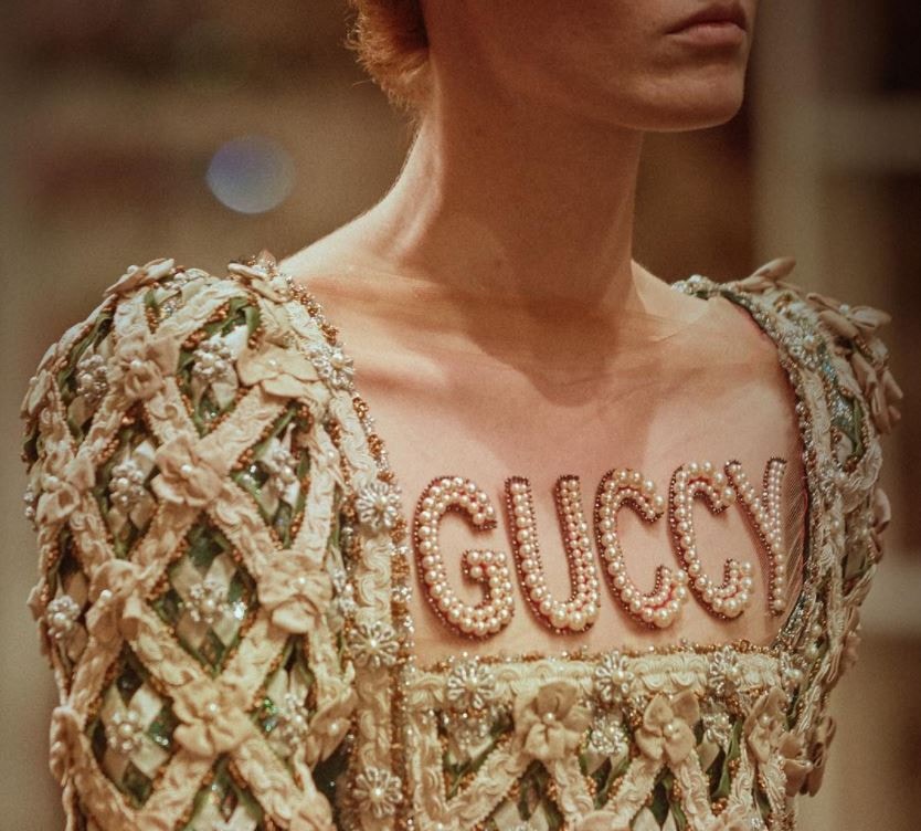 以為拼錯字？其實是Gucci的中世紀拼法。 （圖片來源﹕Facebook @gucci）