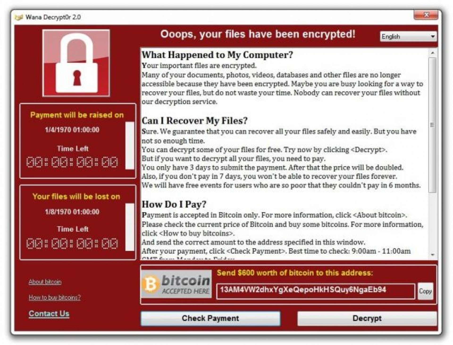 早前的勒索軟件WannaCry肆虐全球,令不少機構的IT部門束手無策。(網上圖片) 早前的勒索軟件WannaCry肆虐全球,令不少機構的IT部門束手無策。(網上圖片)