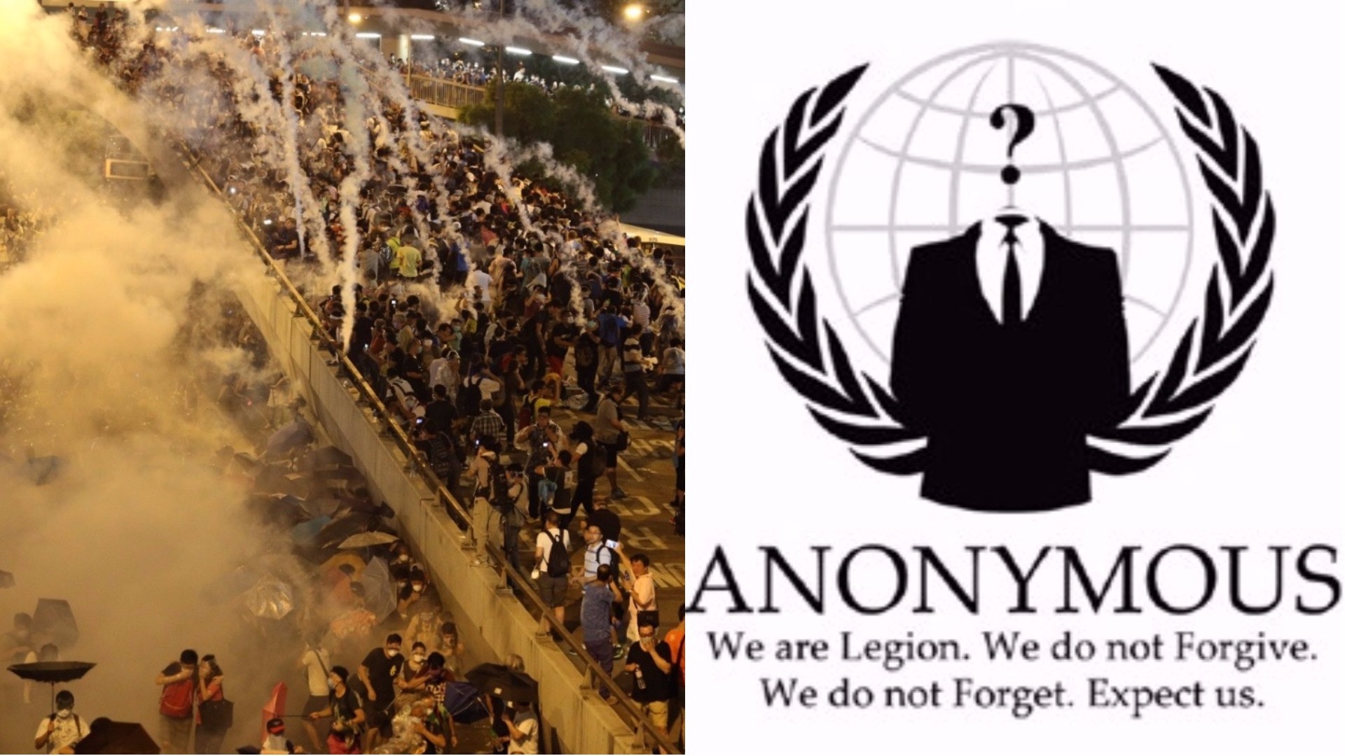 專攻政府的黑客傘運曾出手Anonymous HkG：永遠站在人民一方
