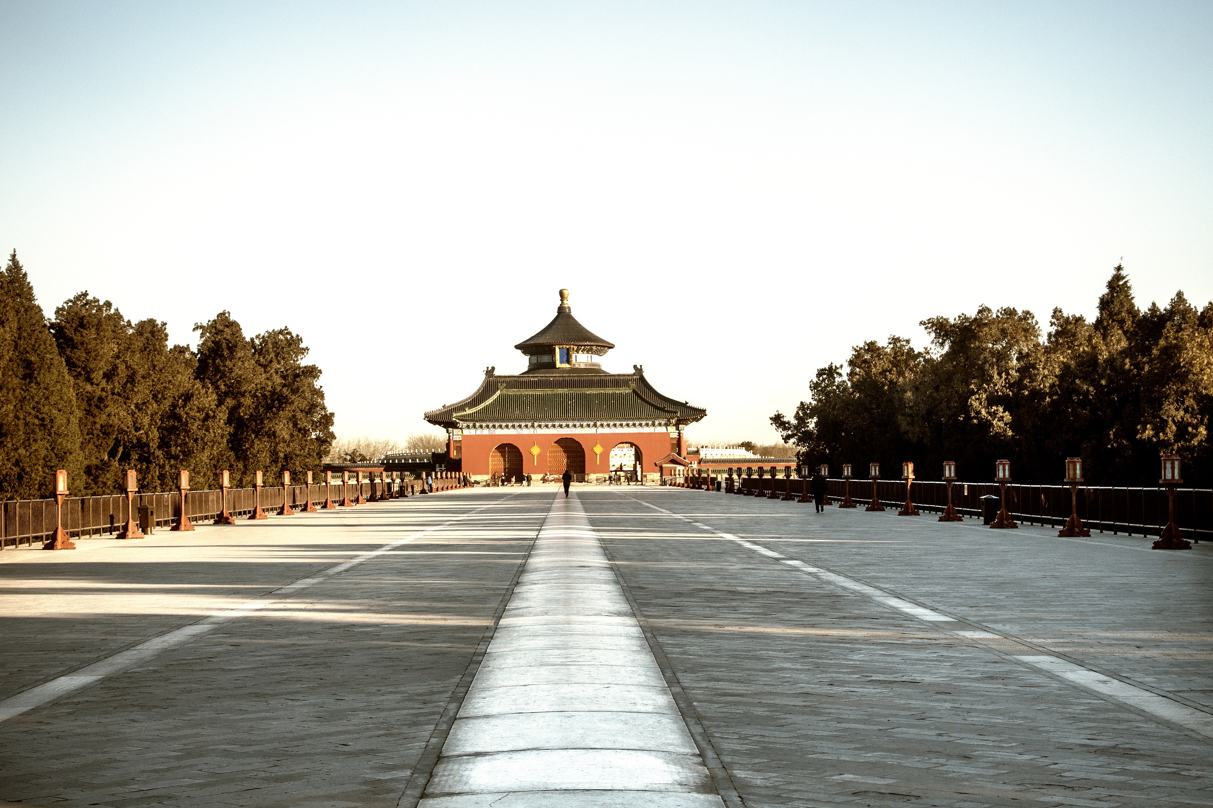 北京天壇公園祈年殿前的丹陛橋。（視覺中國）