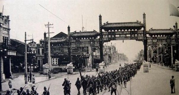 「盧溝橋事變」爆發後，侵華日軍開始了全面的對華戰爭。  (網上圖片)