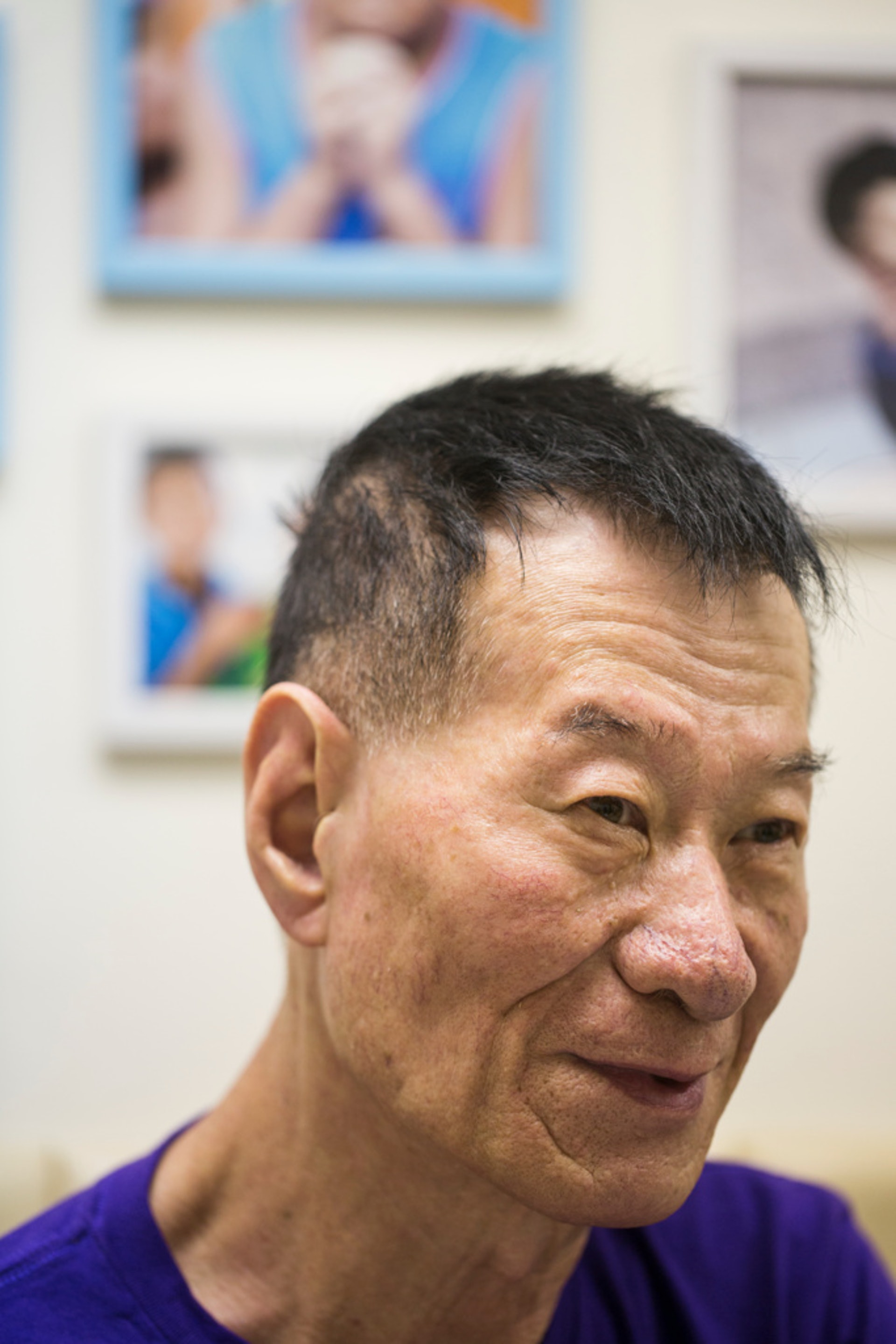 說起參加導賞,他就笑了。(黃寶瑩攝) 說起參加導賞,他就笑了。(黃寶瑩攝)