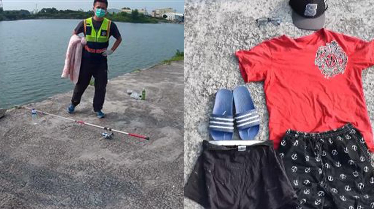 【超驚嚇！】台男生好奇拉池邊無人魚竿　竟釣起舊同學人頭
