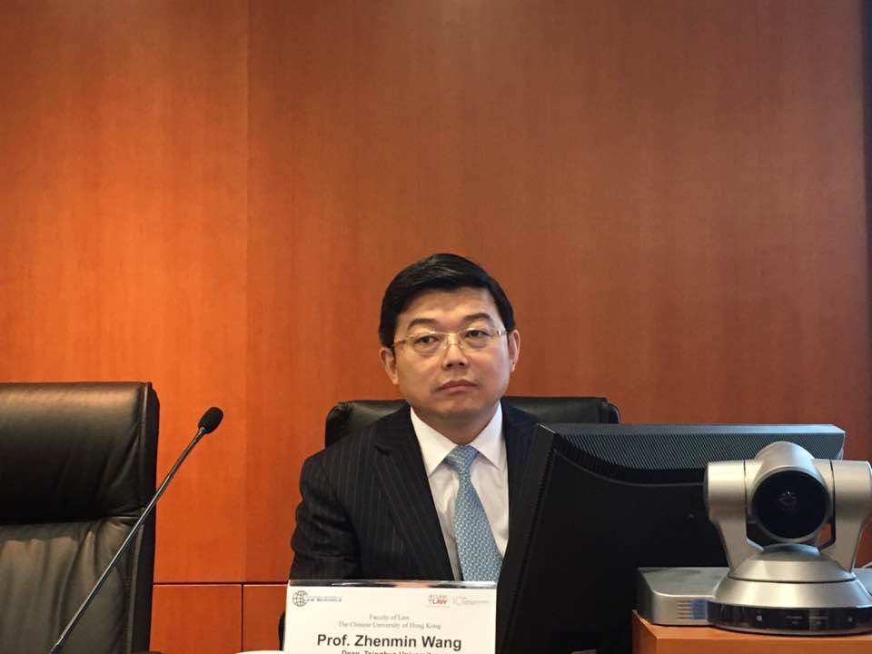 王振民指提倡港獨不但違反《基本法》，更會違反香港法律。（林璐菁攝）
