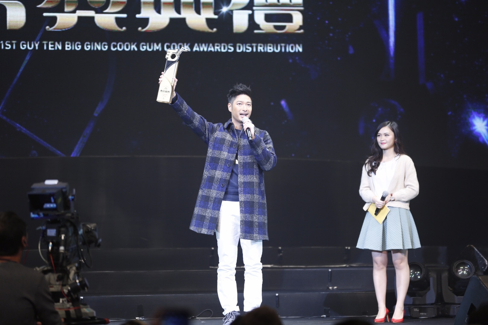 王宗堯憑《胸追人》，獲「金曲金獎第九位」。（符祥定攝）