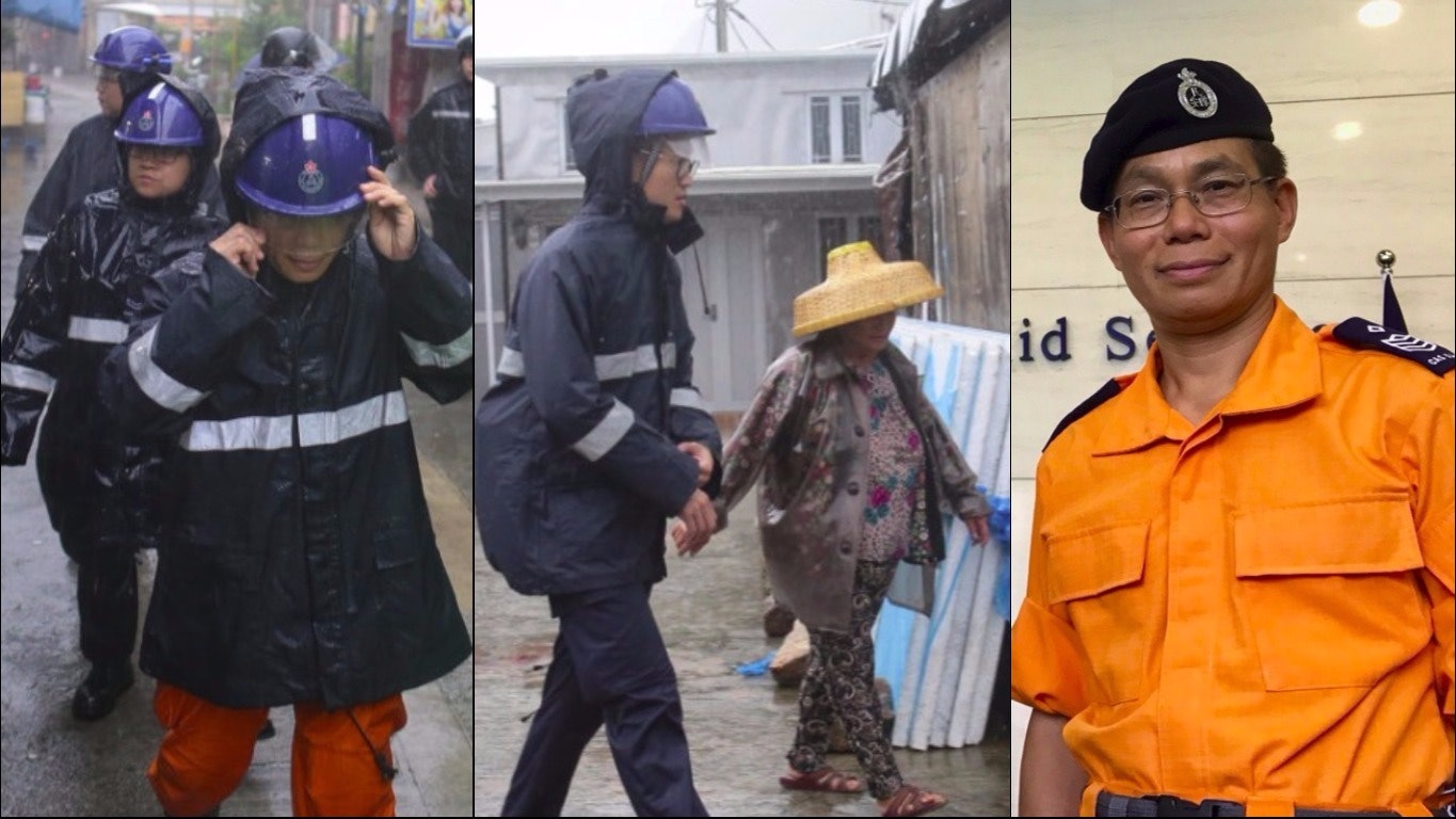 【天鴿淹大澳】長者鄉情 寧守家園拒撤離 民安隊員靠溫情牌打動 【天鴿淹大澳】長者鄉情 寧守家園拒撤離 民安隊員靠溫情牌打動