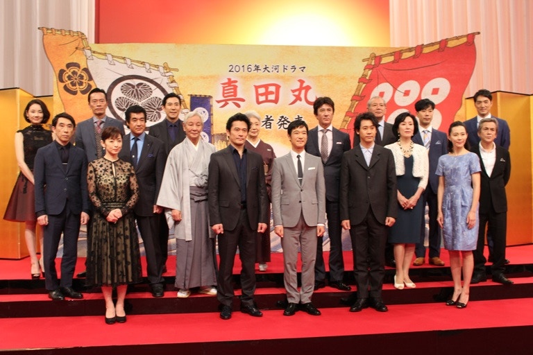 早前一眾演員出席新劇記招時，均表示《真田丸》是一套革新性的大河劇。（網上圖片）