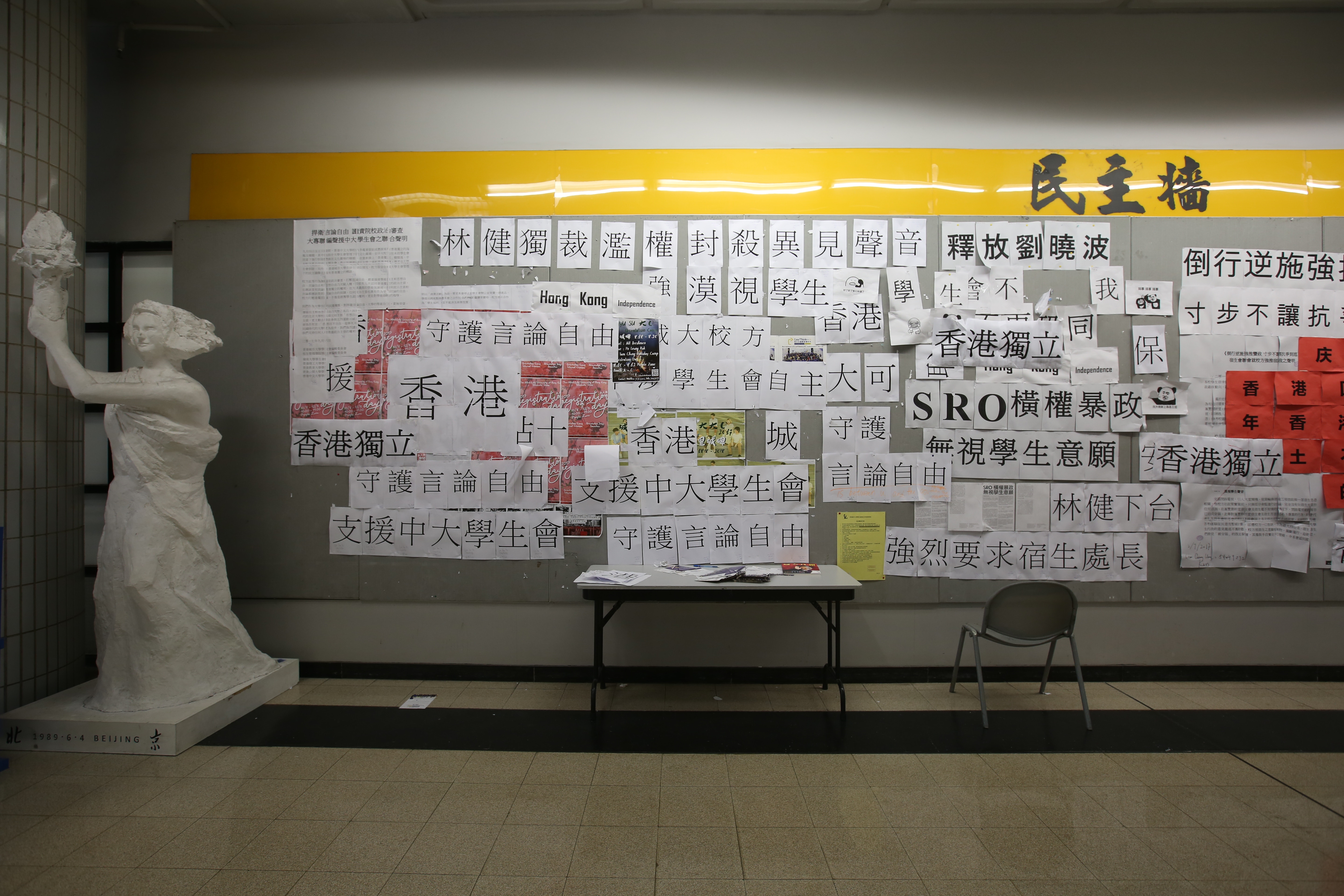 城大14名學生民主牆拍合照　被指違2人跨家庭限聚令　每人罰7千