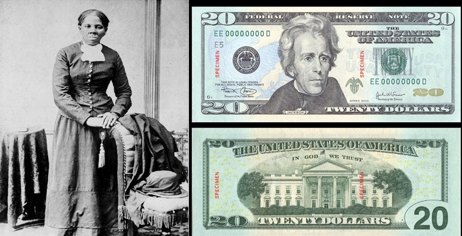 美鈔改版】廿元鈔首現非裔頭像廢奴女鬥士蓄奴總統「背對背」