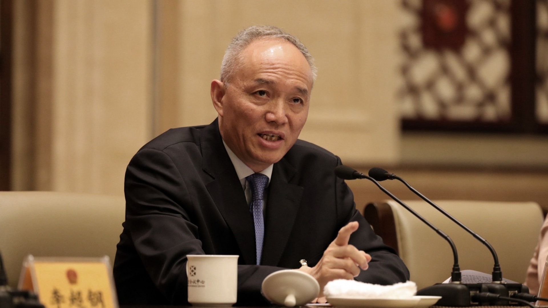 蔡奇稱,要確保十九大服務保障滴水不漏。(資料圖片) 蔡奇稱,要確保十九大服務保障滴水不漏。(資料圖片)