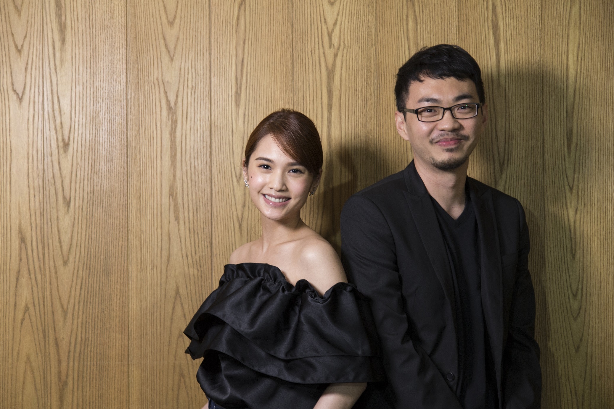 《紅衣小女孩2》導演程偉豪與女主角之一楊丞琳接受《香港01》訪問。（黃國立攝）