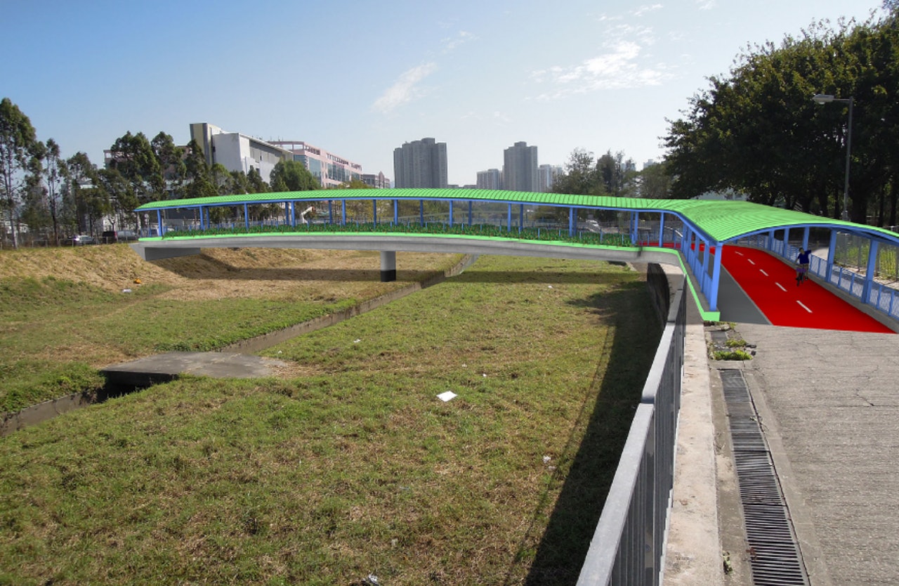 單車徑工程中,興建的三座單車橋,平均造價2700萬元,而隧道則需3585萬元。(立法會文件) 單車徑工程中,興建的三座單車橋,平均造價2700萬元,而隧道則需3585萬元。(立法會文件)