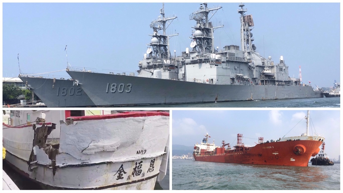 台灣紀德級驅逐艦一天兩被撞　網民：流年不利　海軍該去拜拜了