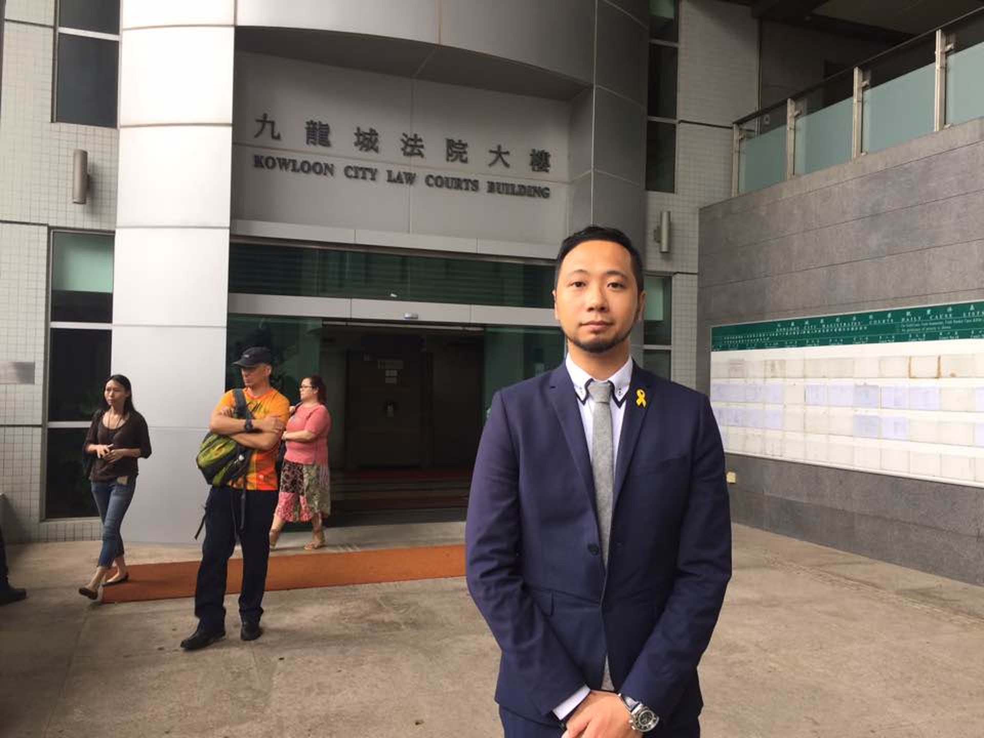 曾健超涉襲警案將於本月26日裁決(梁芷君攝) 曾健超涉襲警案將於本月26日裁決(梁芷君攝)