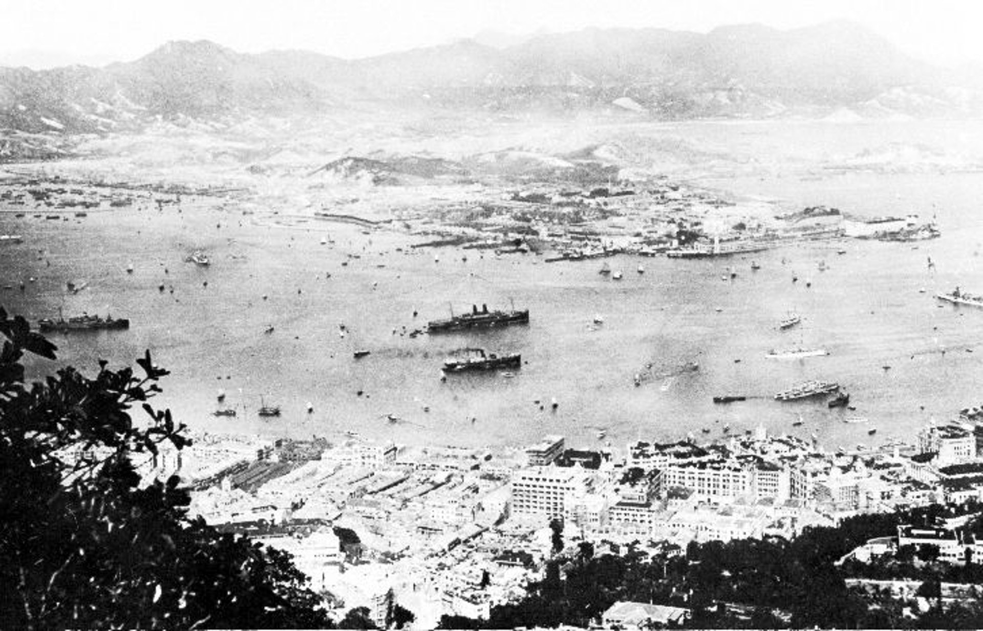 從1924年照片可見,當年維多利亞港上滿是大大小小的船隻。(政府檔案處圖片) 從1924年照片可見,當年維多利亞港上滿是大大小小的船隻。(政府檔案處圖片)