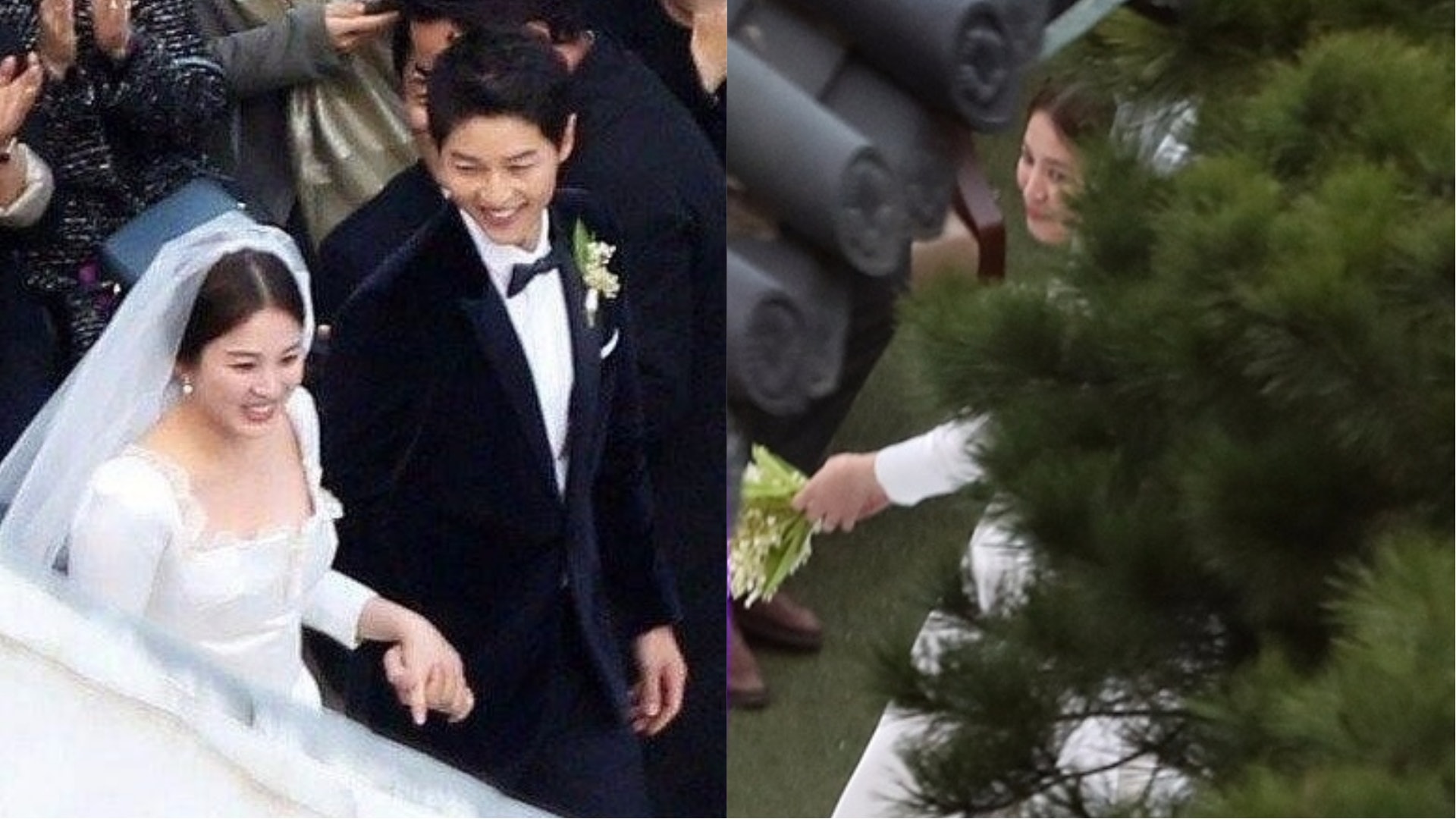 宋宋結婚 宋慧喬蝦碌拋花球拋足三次宋仲基旁觀笑到彎腰 宋宋結婚 宋慧喬蝦碌拋花球拋足三次宋仲基旁觀笑到彎腰