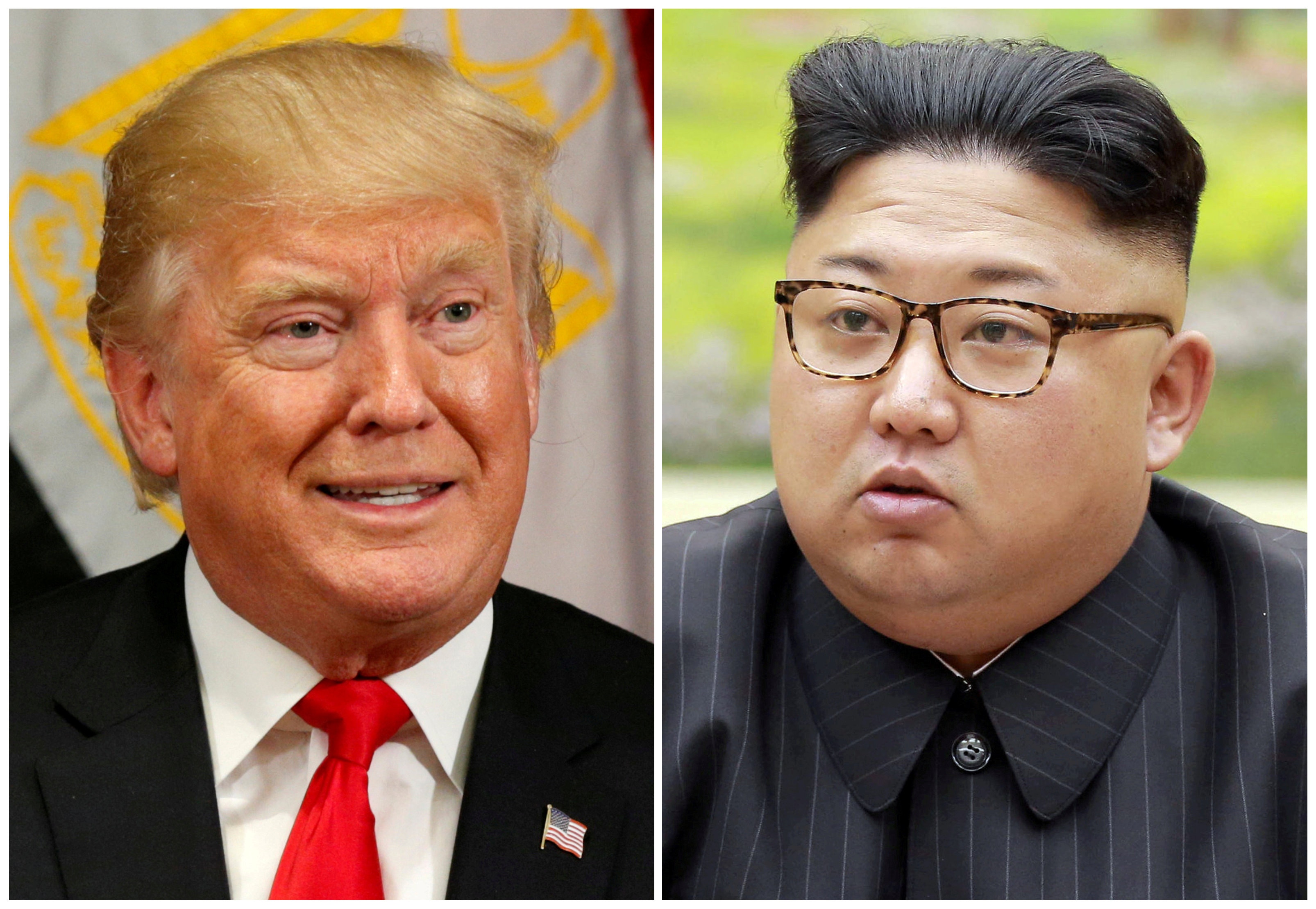 美國總統特朗普與朝鮮領袖金正恩早前曾隔空對罵。（路透社）