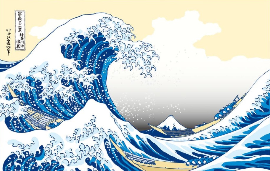 浮世繪《神奈川沖浪裏》就是日本的俗画,版画。 高雄刺青、刺青、高雄刺青店、高雄刺青推薦、高雄刺青改圖、高雄紋身